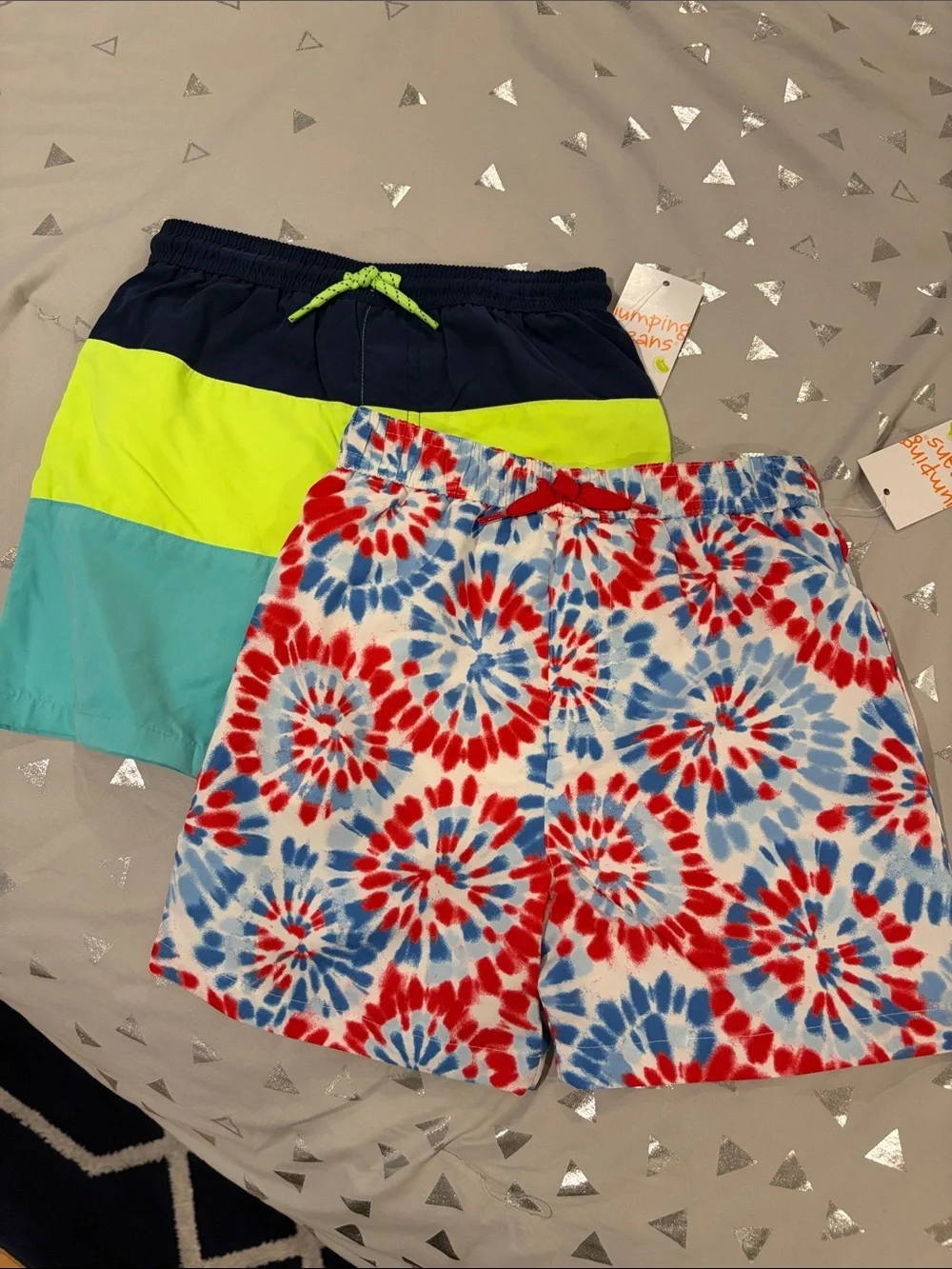 NWT set of two toddler swim trunks